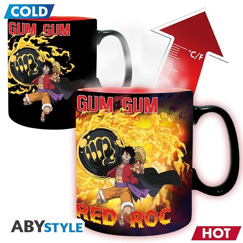 ABYstyle One Piece Monkey Farbwechselnder Becher, Tazza, Multicolore