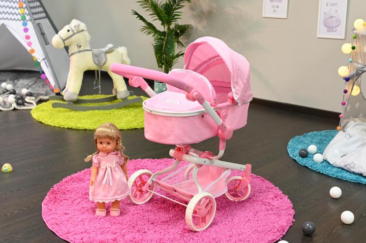 Immagine prodotto Knorrtoys Carrozzina per bambole Boonk - "Principessa Rosa Bianca".