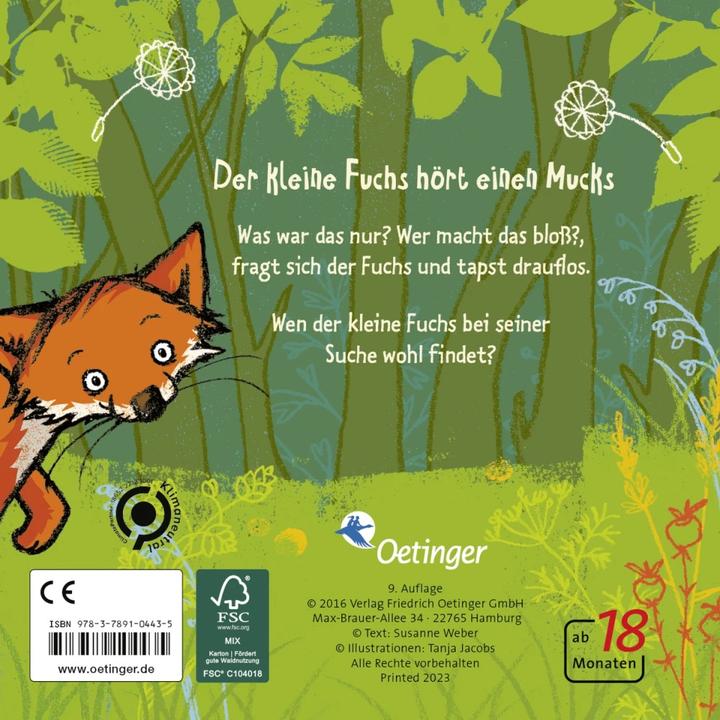 Produktbild Der kleine Fuchs hört einen Mucks (Deutsch, Anne-Kristin ZurBrügge, Tanja Jacobs, 2016)