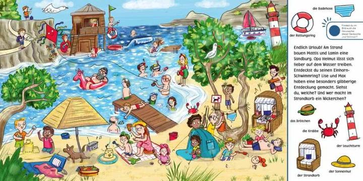 Productafbeelding Hör mal (Soundbuch): Wimmelbuch: Wir machen Urlaub (Duits)