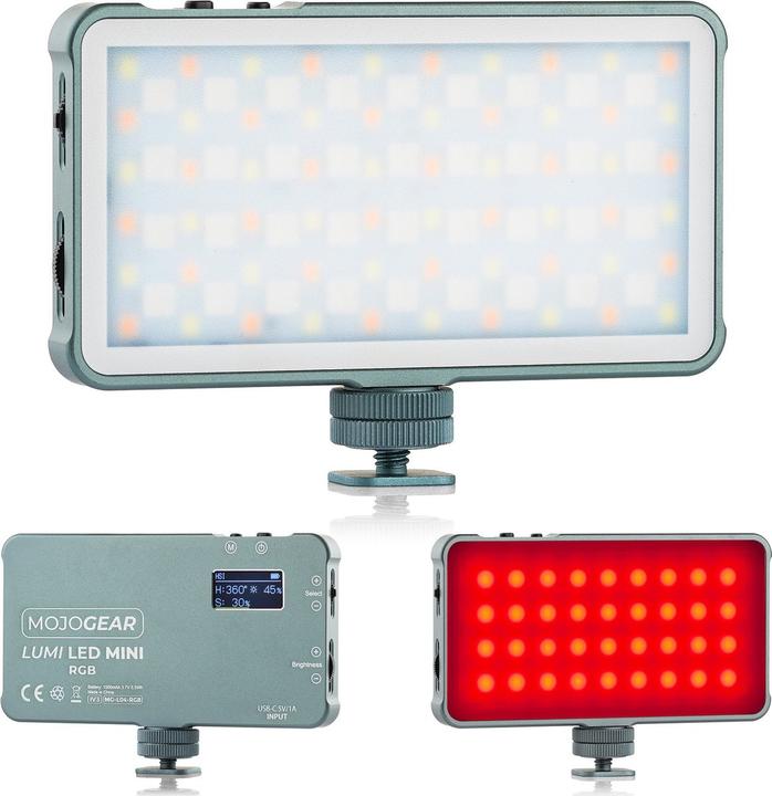 Image du produit Mojogear Lumi LED Mini 6.5W - RGB (MG-L04-RGB) (Lumière vidéo)