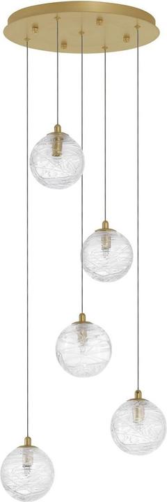 Actual product image Nova Luce COEN pendant light G9 5-fold gold 180x35cm dimmable 9006044