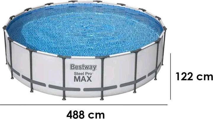 Image du produit Bestway Steel Pro MaxRundpool für 910 Personen (488 x 122 cm)