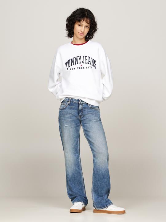Produktbild Tommy Hilfiger Varsity Relaxed Fit Crewneck Dames - Wit - Maat L (L)