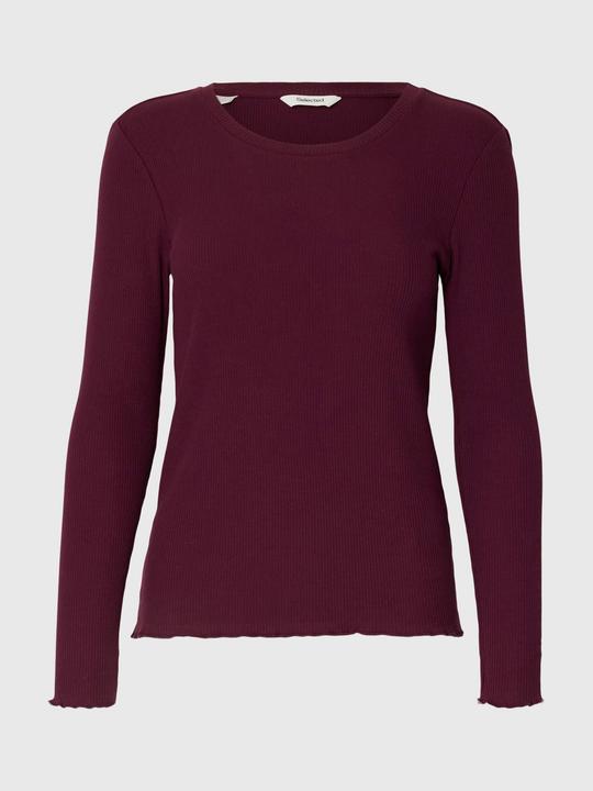 Produktbild Selected Geripptes Oberteil mit langen Ärmeln (S)