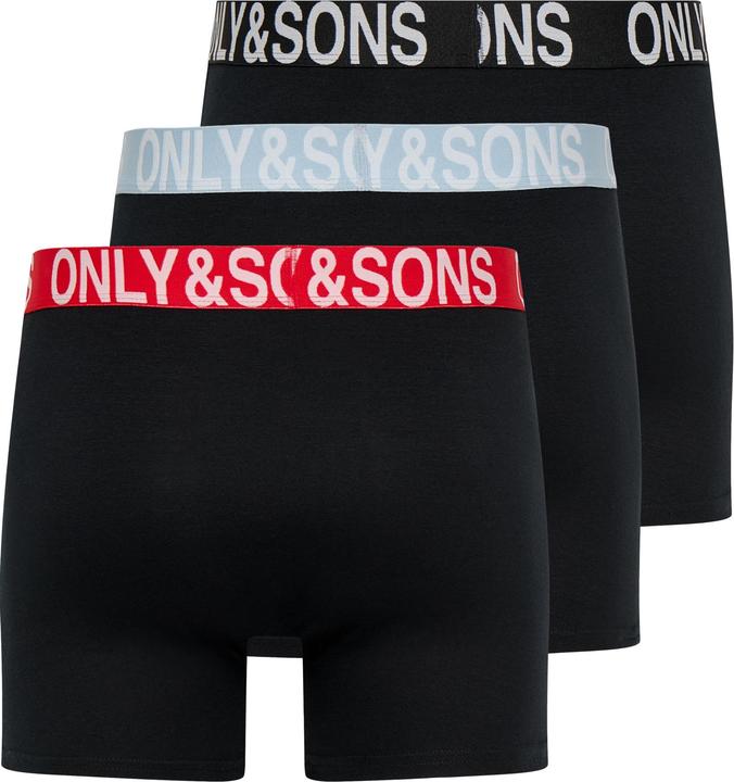 Immagine prodotto Only & Sons Onsfitz Solid Boxer 3pack Noos (S, confezione da 3)