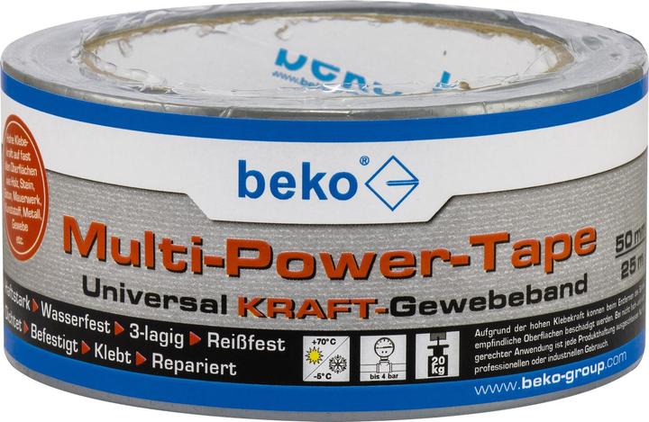Image du produit Beko Multi-Power-Tape 50mm x 25m argenté 262205251 (50 mm)