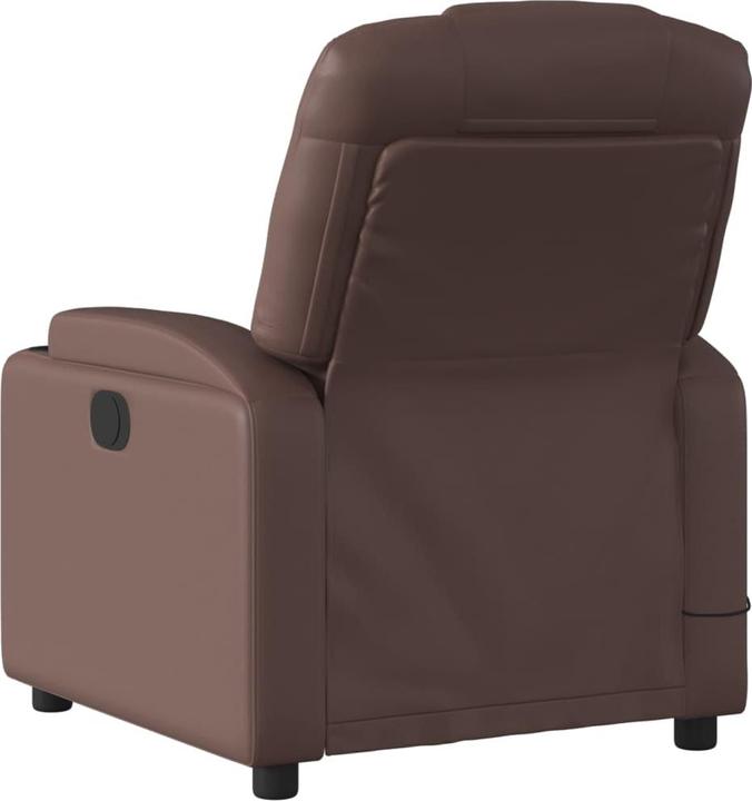 Actual product image VidaXL Massage chair brown imitation leather,Colour: Brown,Material