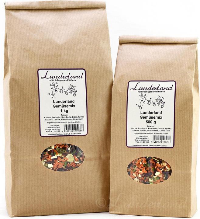 Produktbild Lunderland Gemüsemix Ergänzungsfutter (Senior, Adult, Junior, 1 Stk., 1000 g)