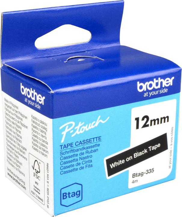 Image du produit Brother BTAG335 (1.20 cm, Blanc, Noir)