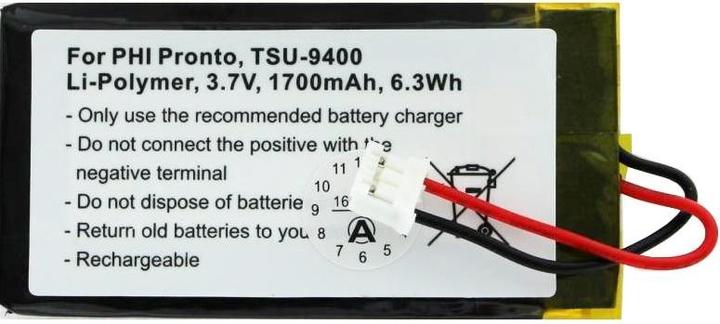 Actual product image Philips Akku PRONTO TSU-9400 (1 pcs., Device specific, 1700 mAh)