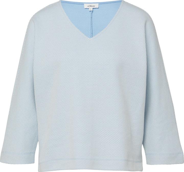 Produktbild s.Oliver Sweatshirt Strukturiertes Sweatshirt mit Fledermausärmeln (36)