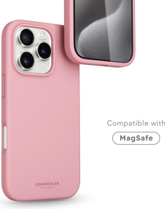 Actual product image Vonmählen Soft Silicone Case for iPhone 16 Pro Cherry Blossom (Apple iPhone 16 Pro)