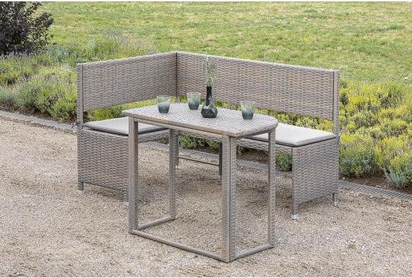 Immagine prodotto Palo Set di panche angolari BREGENZ con rivestimento