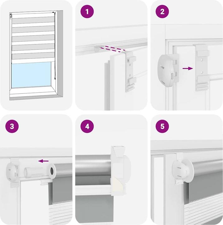 Image du produit vidaXL Doppelrollo (90 x 150 cm)
