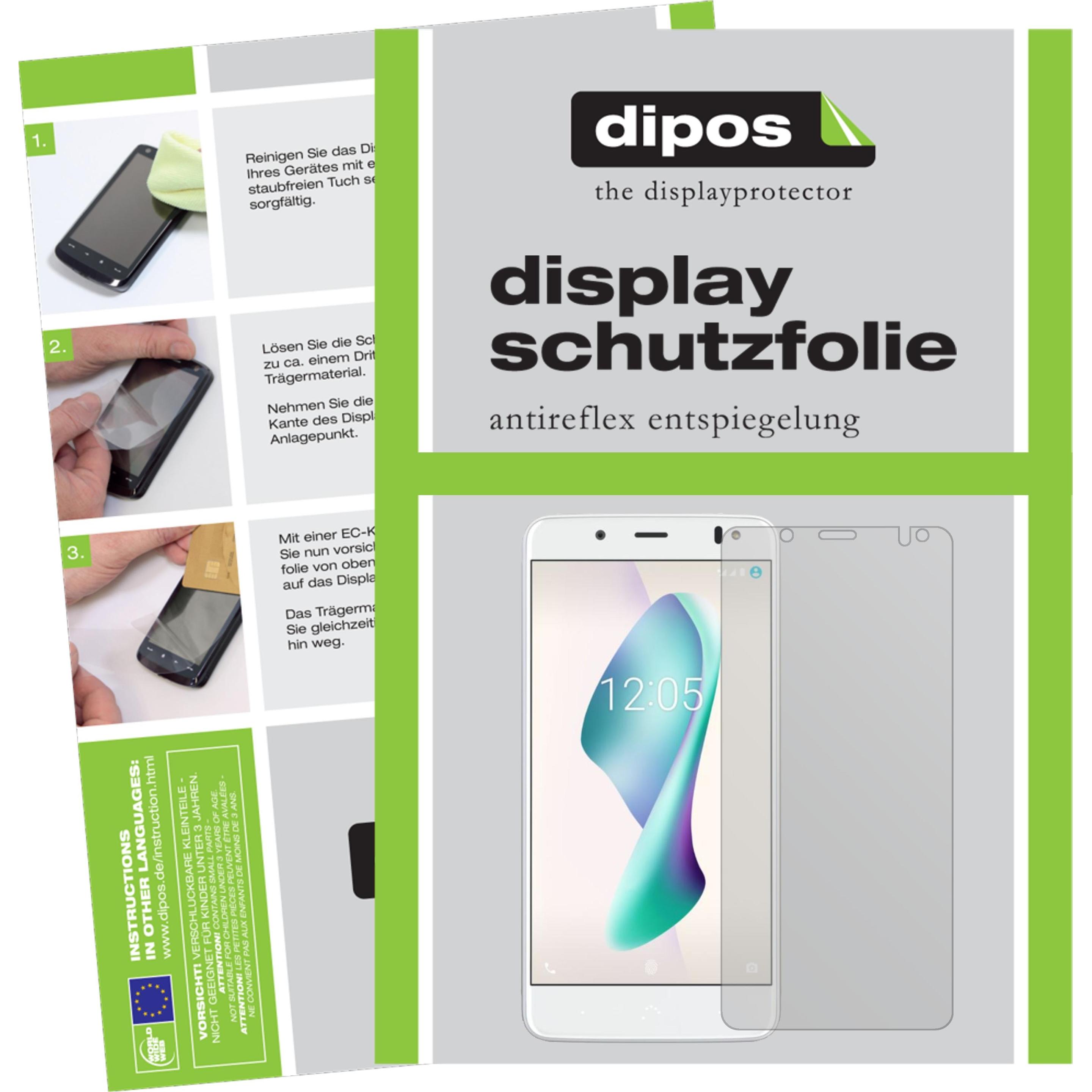Dipos Displayschutzfolie Antireflex (1 Stück, BQ Aquaris VS), Smartphone Schutzfolie, Transparent