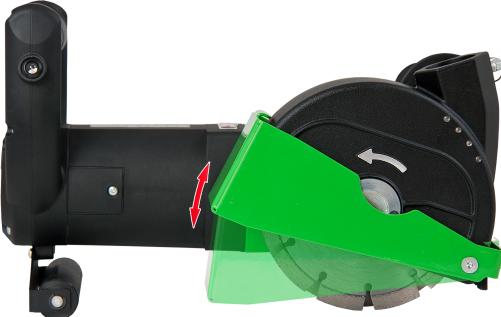 Actual product image Eibenstock EMF 150.1 Wall slot cutter (0671A000)