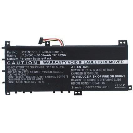 Thumbnail - CoreParts Laptop Battery for Asus (1 Zellen, 5050 mAh), Notebook Akku, Schwarz