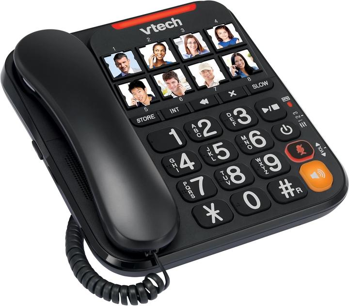Actual product image VTech Corded Phone with Large Keys and Answering Machine