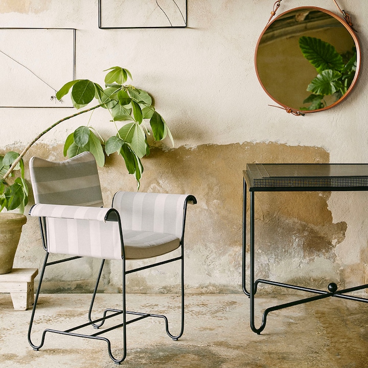 Produktbild Gubi Adnet Wall Mirror Circular Ø70 Black Leather