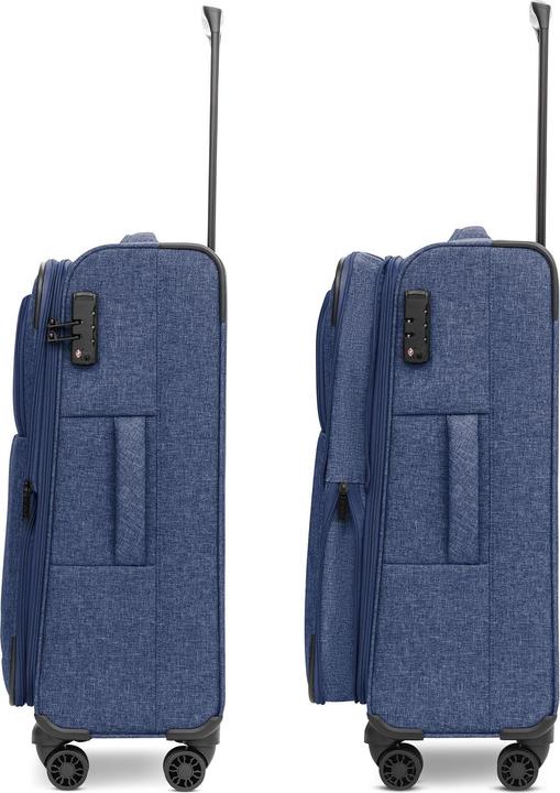 Produktbild Redolz Essentials 12 THREE SET 4-Rollen Kofferset 3-tlg. mit Dehnfalte (201 l)