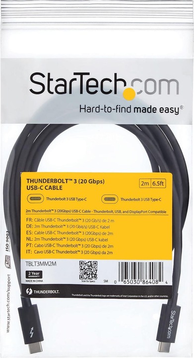 Produktbild StarTech Tblt3mm (2 m, USB 3.1)