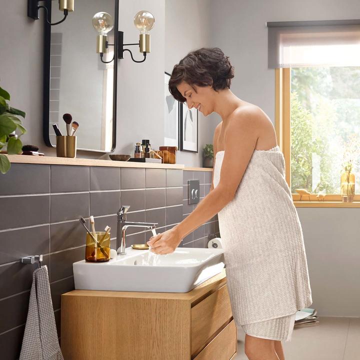 Productafbeelding hansgrohe Rebris E Einhebel-Waschtischarmatur 110 CoolStart ohne Ablaufgarnitur
