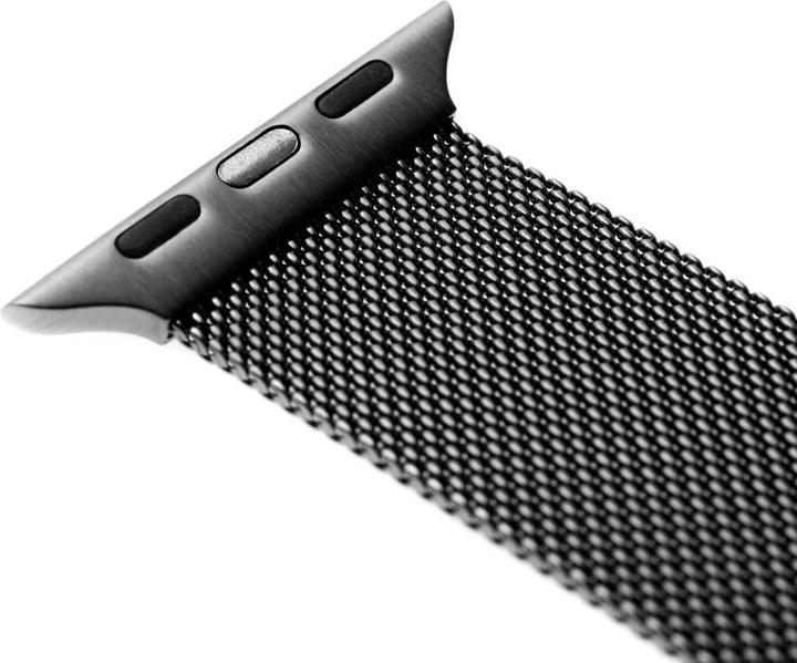 Immagine prodotto Fixed Maglia in metallo fino all'Apple Watch 42/44/45/49mm Sort (49 mm, Acciaio inossidabile)