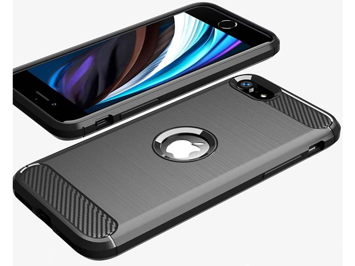 Immagine prodotto Screenguard Apple iPhone SE 2020 Custodia Carbon Brushed Soft TPU (Apple iPhone SE (seconda generazione))