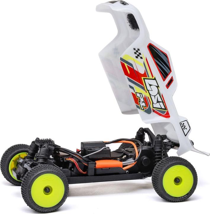 Actual product image Losi Micro-T 2S 1/28 2WD RTR Stadium Truck (Akku & Ladegerät enthalten), Weiss (RTR Ready-to-Run)
