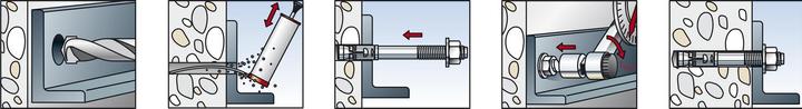 Produktbild Fischer Bolzenanker FAZ II 12 Länge 130 mm Edelstahl (50 Stk.)