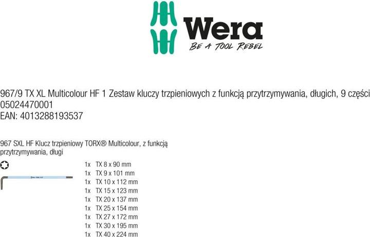 Produktbild Wera Bit-Check 12 BiTorsion 1 (Kreuz Phillips PH)