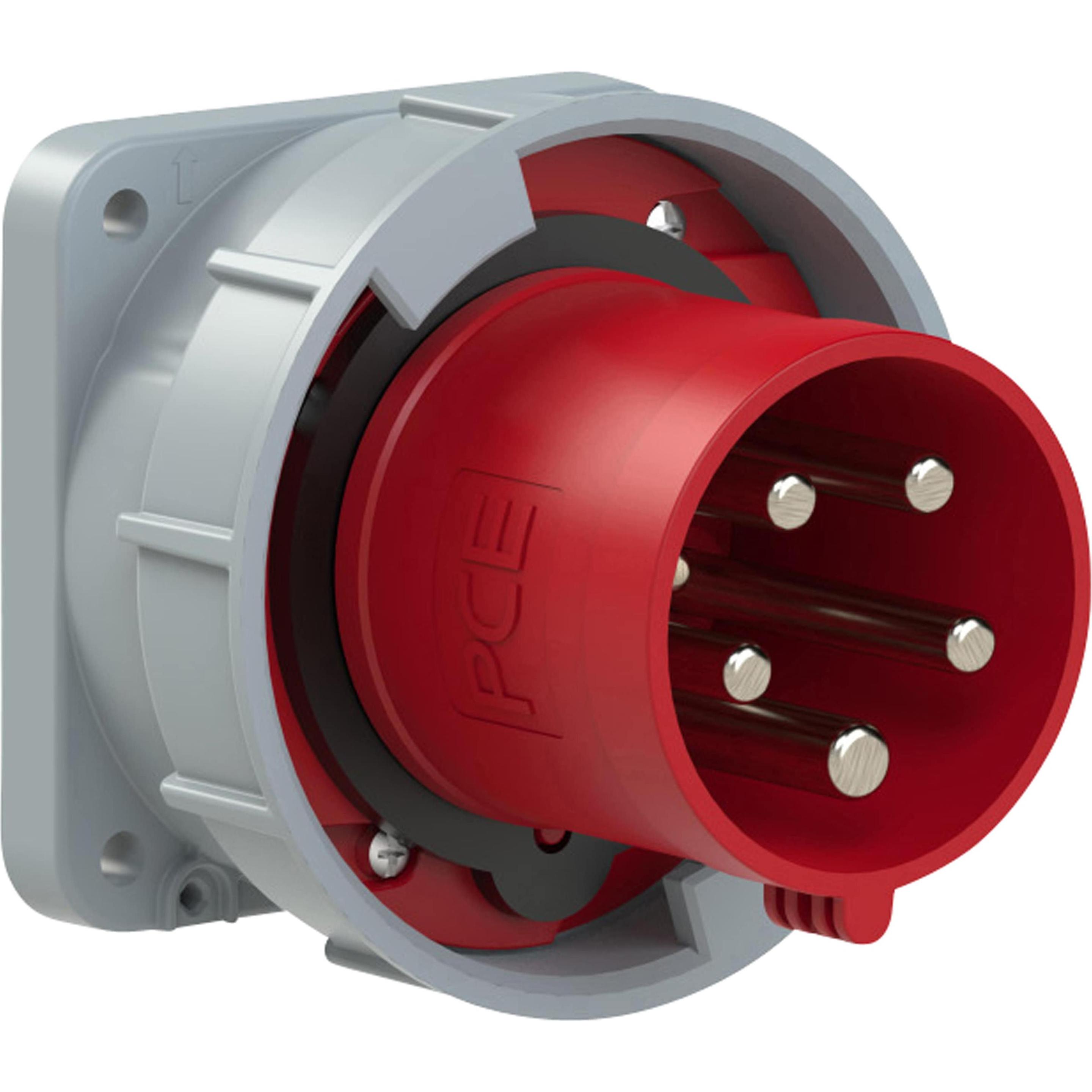 PCE, Netzstecker + Netzkupplung, 635-6 Anbaugerätest.gerad.63A 5p 6h IP67 TWIST