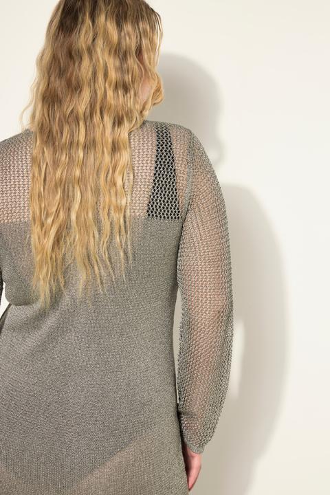 Immagine prodotto Studio Untold Maxi abito in maglia traforata dal taglio smanicato con effetto glitter (42, 44)