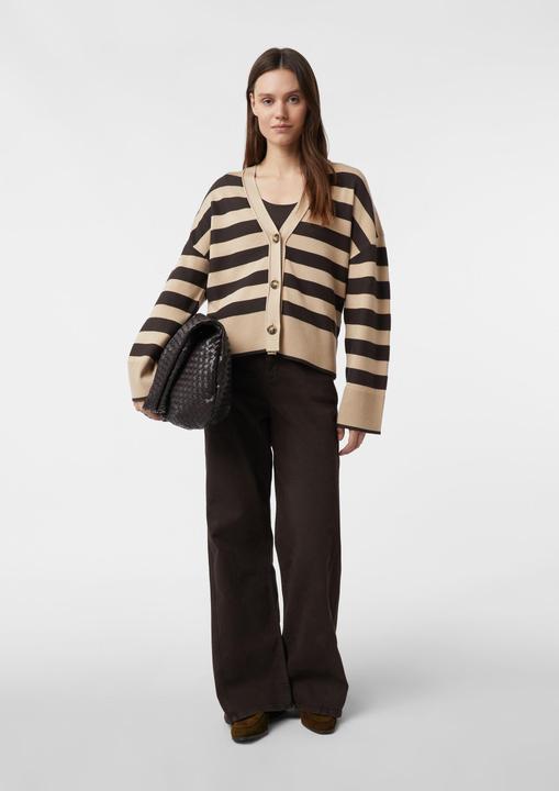 Produktbild Comma Strickjacke Gestreifter Cardigan im Boxy-Fit (34)