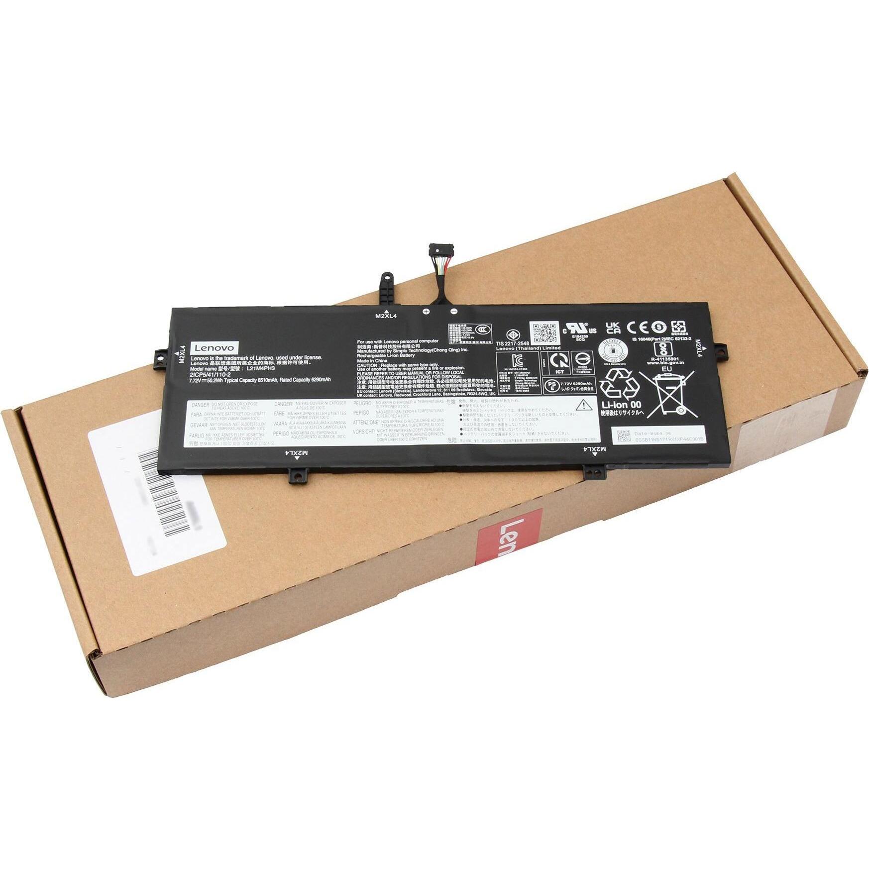 Lenovo L21M4PH3 (4 Zellen, 6510 mAh), Notebook Akku