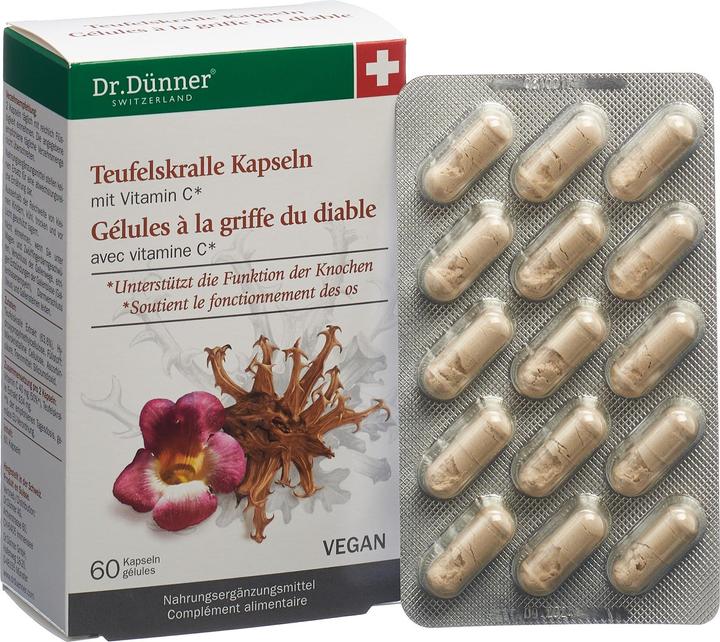 Immagine prodotto Dr. Dünner Tappi artiglio del diavolo (60 Pezzo/i, Pillole, 67 g)