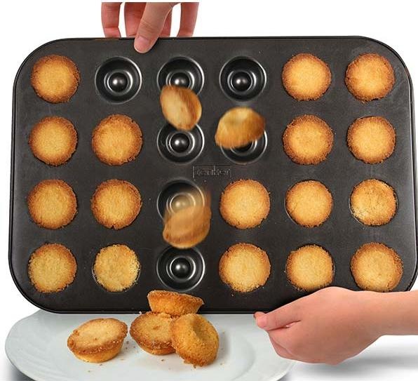 Produktbild Zenker Donut-Backform Sparkling Christmas 24 Mulden (38 cm)