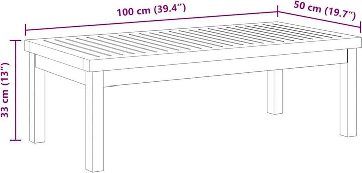 Image du produit vidaXL Garten Couchtisch