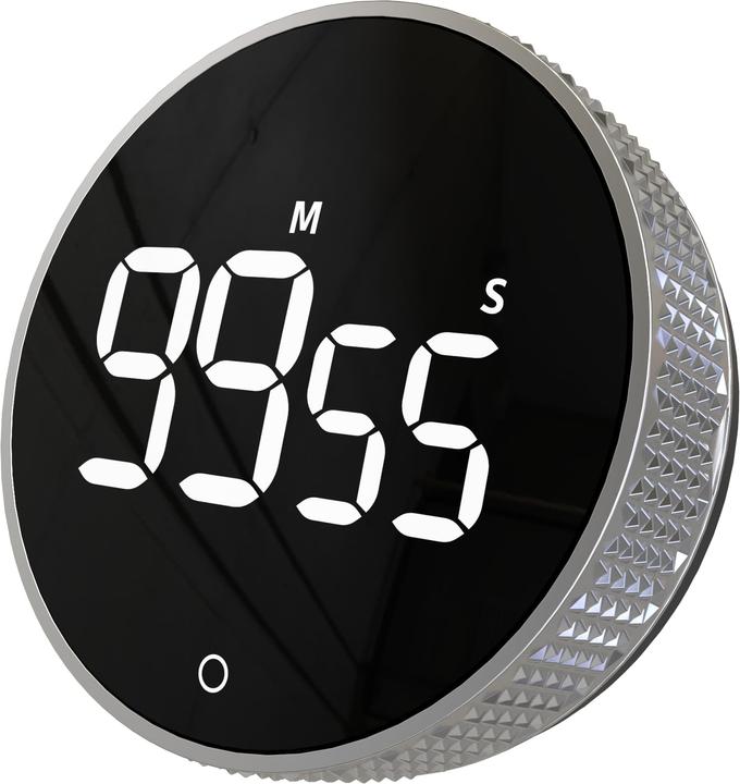 Produktbild Dayhome Digitaler Timer/Stoppuhr YT6712-SR, mit Magnet, silber