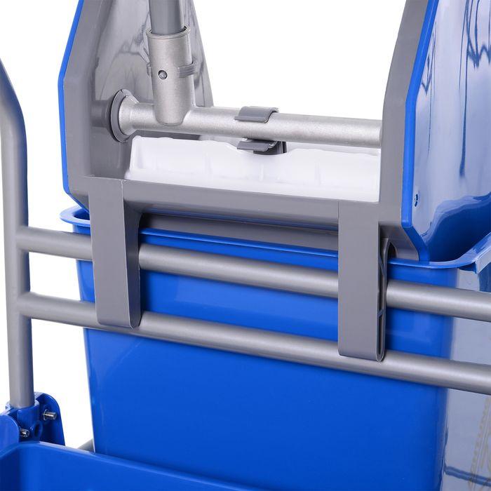 Produktbild Swisshandel24 Putzwagen Reinigungswagen Fahreimer Putzeimer 25 Liter mit 4 Rollen Blau (1 Stk.)