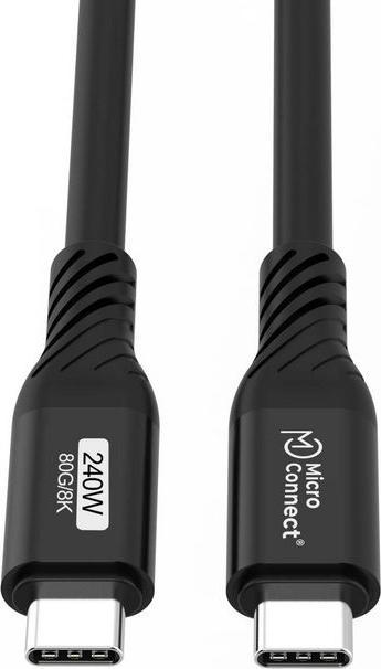 Produktbild MicroConnect Premium USB4 Gen 4 USB-C (0.50 m, USB 4, 240 W)
