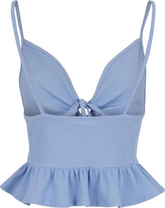 Produktbild Urban Classics Ladies Waffle Pique Ruffle Top - 137877 (4XL)