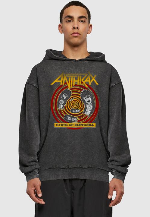 Produktbild Merchcode Anthrax - State Of Euphoria Acid Washed Oversize Hoody - 161033 (S)