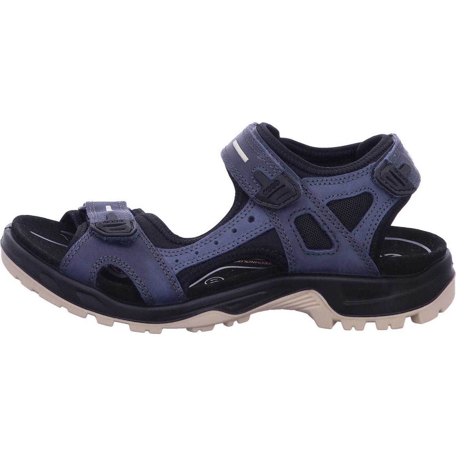 Ecco, Herren, Sandalen, Offroad Yucatan Sandal, Schwarz, Blau, (45)