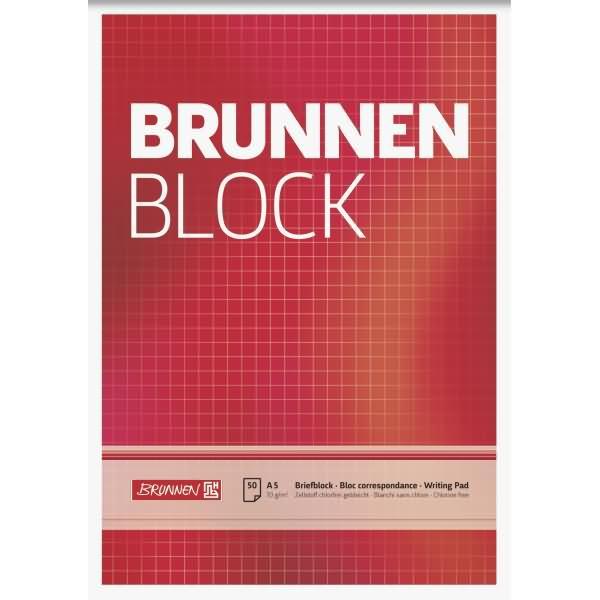 Productafbeelding Brunnen Blocnote A5 70g/m² geblokt 50 vellen (A5, Gecontroleerd, Softcover)