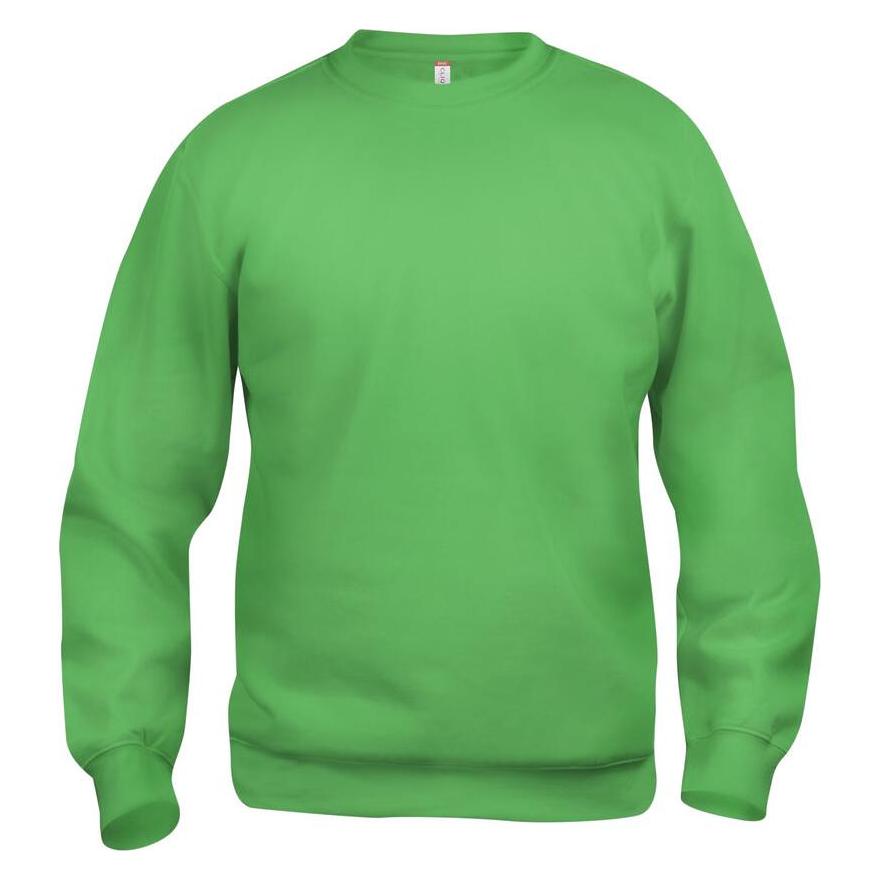 Clique, Unisex, Pullover, Sweatshirt Rundhals Basic 021030, Polyester, Baumwolle, Apfelgrün, 2XL, Grün, (Xxl)