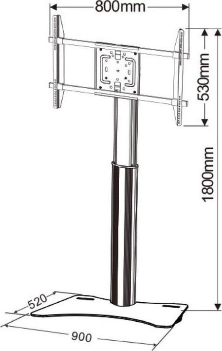 Produktbild Techly ICA-TR39 (Universal, 70", 40 kg)
