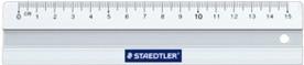 Actual product image Staedtler Metal ruler, made of aluminium, 150 mm long Millimetre scale, embossed graduation, ink edge (150 mm)