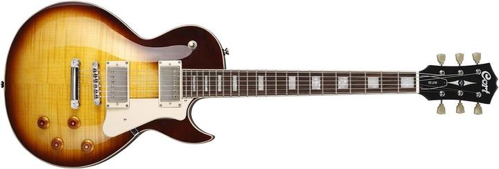 Cort Guitars Chitarra elettrica con pickup ClassicRocker H-H e finiture vintage (Chitarra elettrica, Corpo: Mogano, Top: Acero)